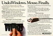 Magazine advertisement for Microsoft Word.